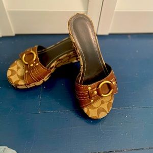 Coach wedge sandal